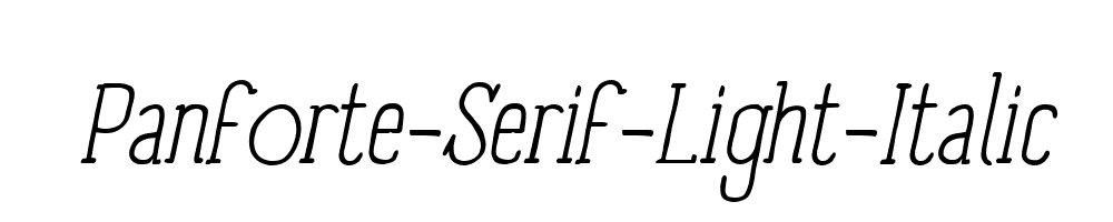 Panforte-Serif-Light-Italic