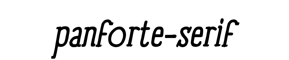 Panforte Serif