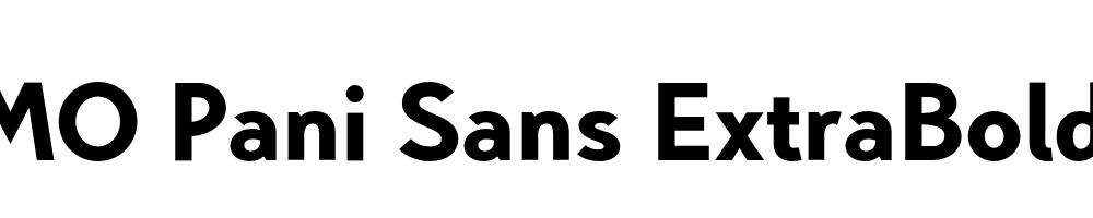 FSP DEMO Pani Sans ExtraBold Regular