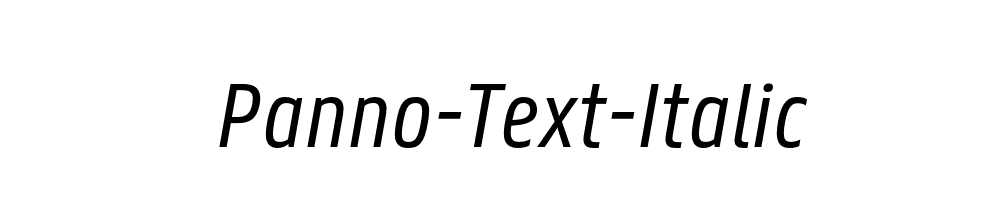 Panno-Text-Italic