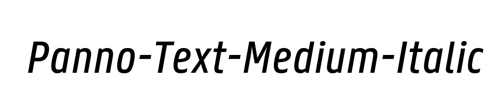 Panno-Text-Medium-Italic