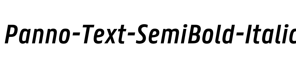 Panno-Text-SemiBold-Italic