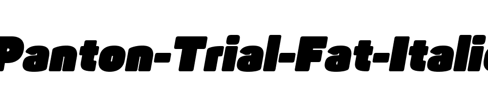 Panton-Trial-Fat-Italic