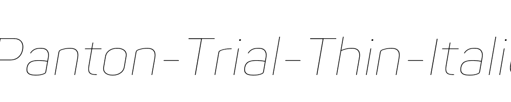 Panton-Trial-Thin-Italic