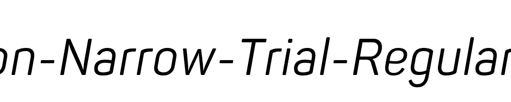 Panton-Narrow-Trial-Regular-Italic