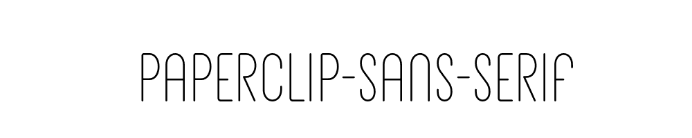 Paperclip-Sans-Serif