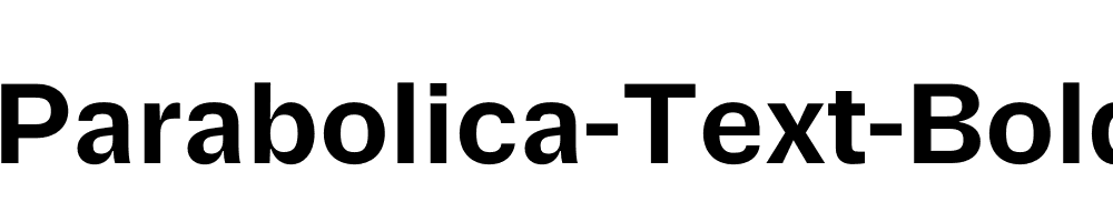 Parabolica-Text-Bold