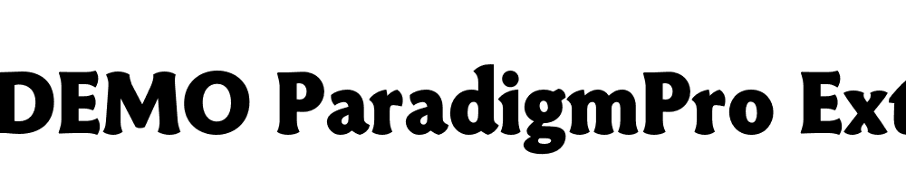  DEMO ParadigmPro ExtraBold Regular