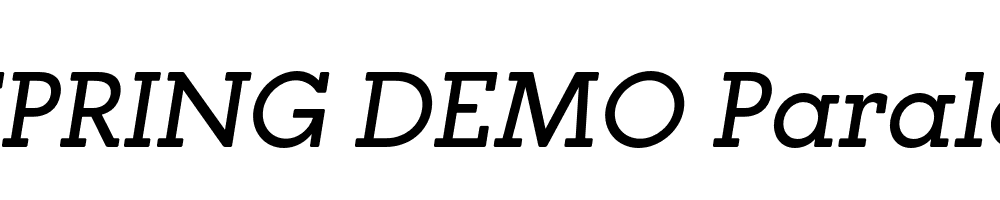  DEMO Paralex Italic