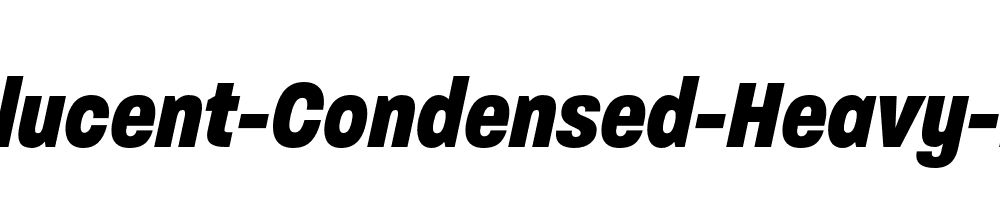 Paralucent-Condensed-Heavy-Italic