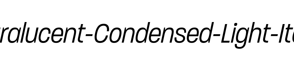 Paralucent-Condensed-Light-Italic