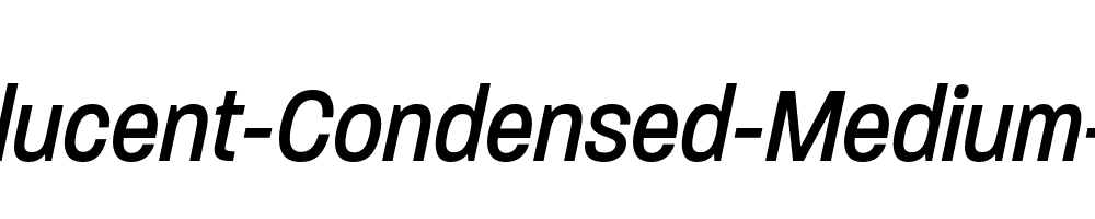 Paralucent-Condensed-Medium-Italic