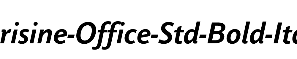 Parisine-Office-Std-Bold-Italic