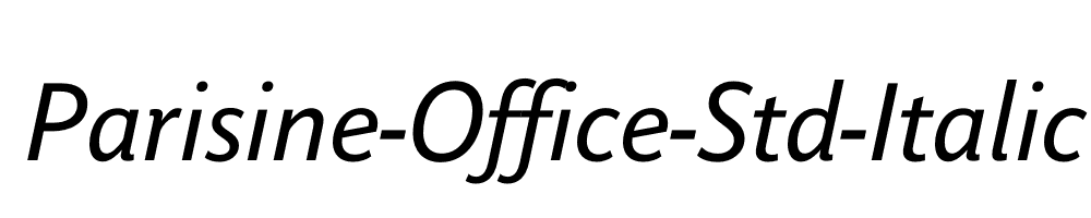 Parisine-Office-Std-Italic