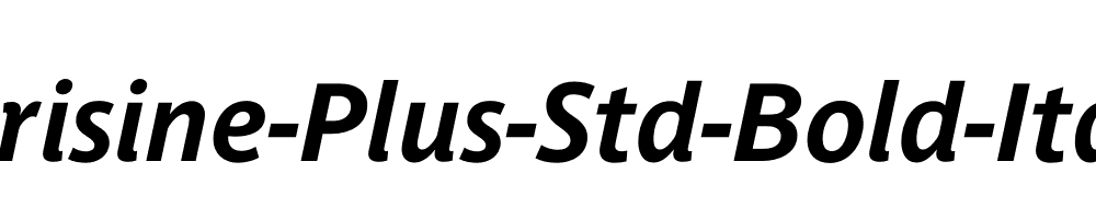 Parisine-Plus-Std-Bold-Italic