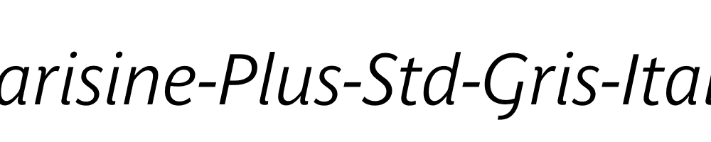 Parisine-Plus-Std-Gris-Italic