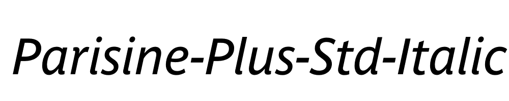 Parisine-Plus-Std-Italic