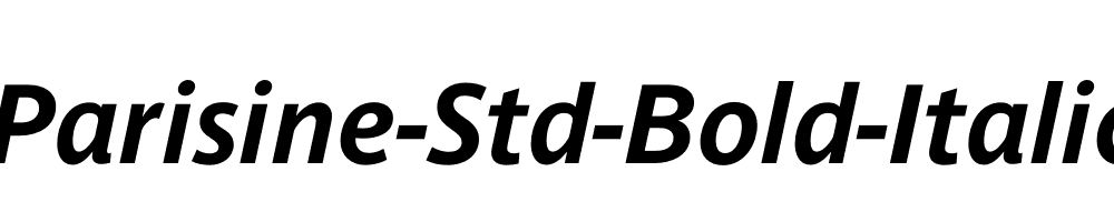 Parisine-Std-Bold-Italic