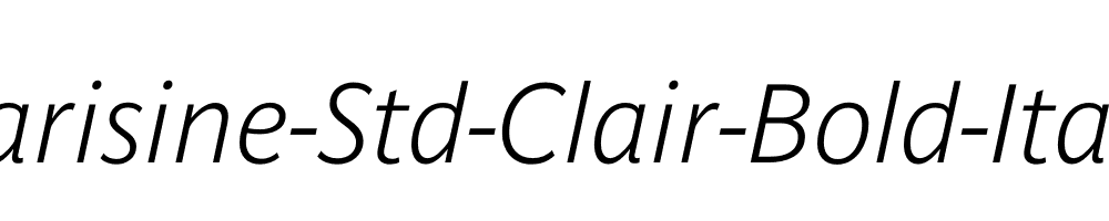 Parisine-Std-Clair-Bold-Italic