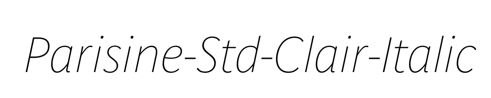 Parisine-Std-Clair-Italic