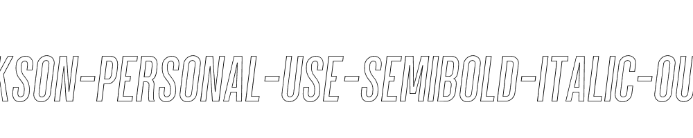 Parkson-PERSONAL-USE-SemiBold-Italic-Outline