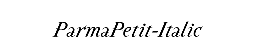 ParmaPetit-Italic