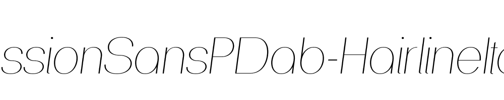 PassionSansPDab-HairlineItalic