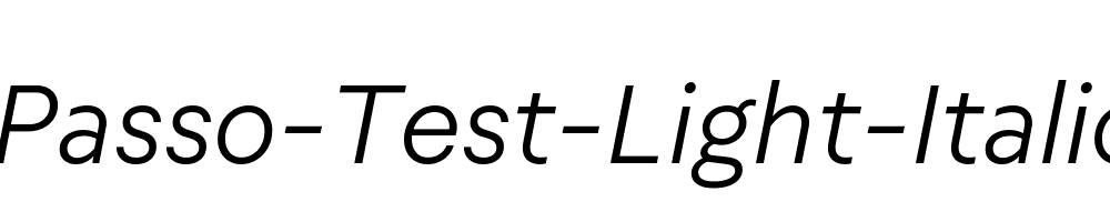 Passo-Test-Light-Italic