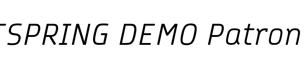  DEMO Patron Italic