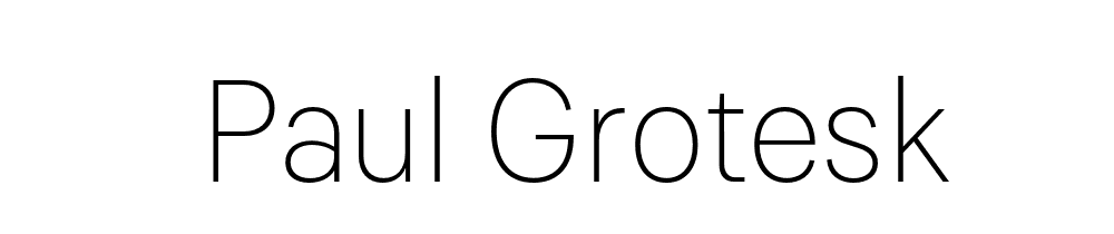 Paul Grotesk