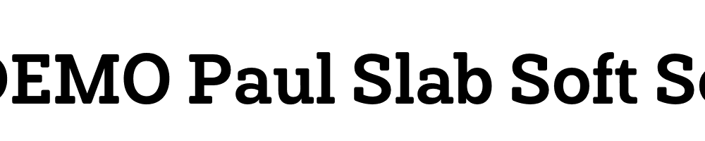  DEMO Paul Slab Soft SemiBold Regular