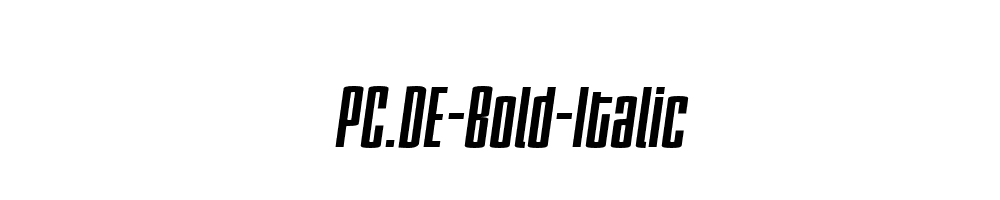 PC.DE-Bold-Italic