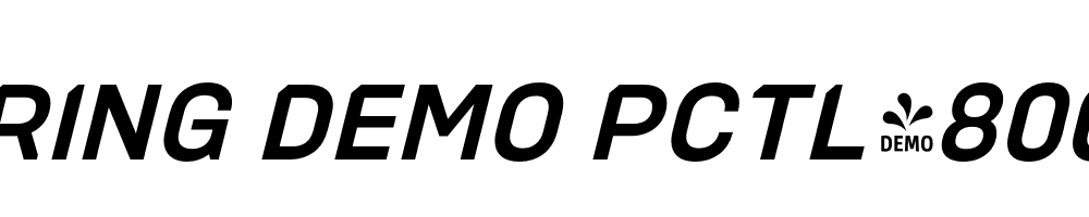  DEMO PCTL4800 Sb Italic