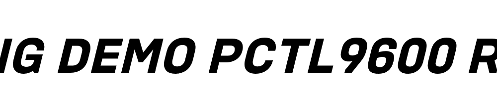  DEMO PCTL9600 Rg Bold Italic