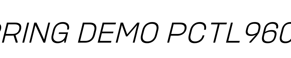  DEMO PCTL9600 El Italic