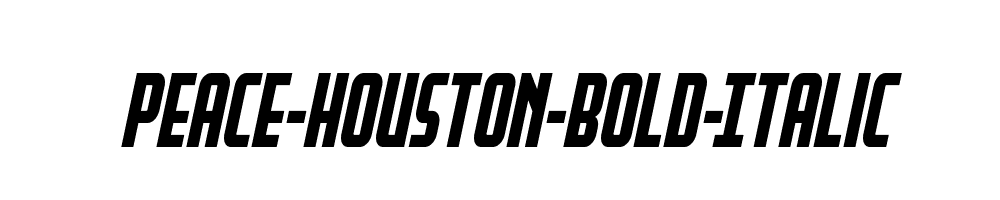 Peace-Houston-Bold-Italic