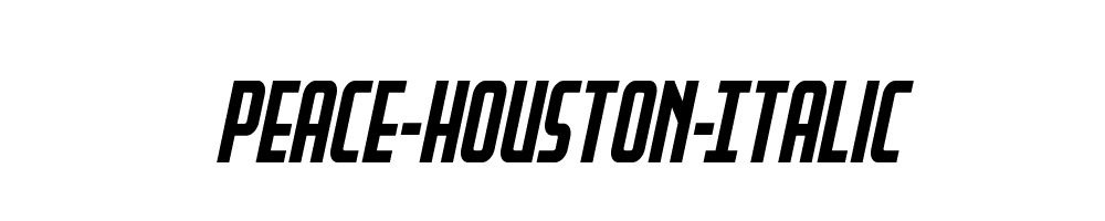 Peace-Houston-Italic