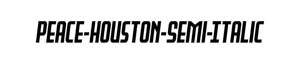 Peace-Houston-Semi-Italic