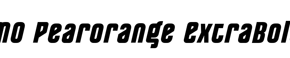 FSP DEMO Pearorange ExtraBold Italic