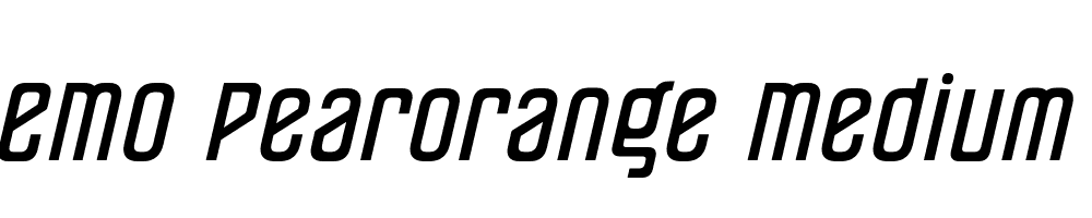 FSP DEMO Pearorange Medium Italic