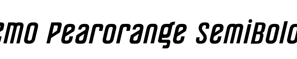 FSP DEMO Pearorange SemiBold Italic