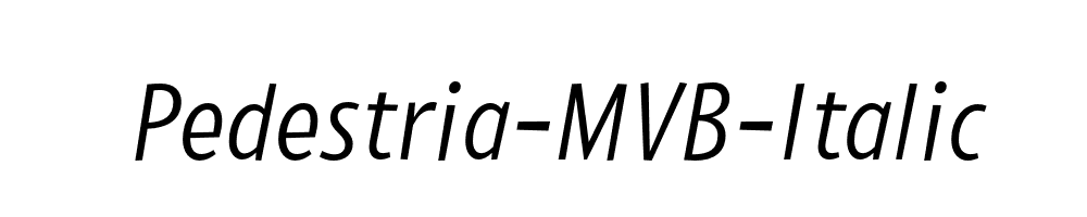 Pedestria-MVB-Italic