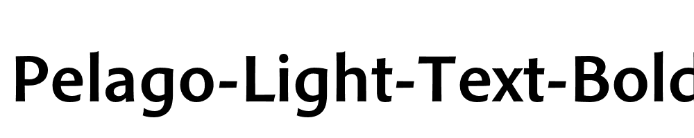 Pelago-Light-Text-Bold