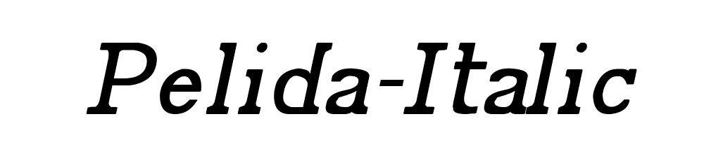 Pelida Italic