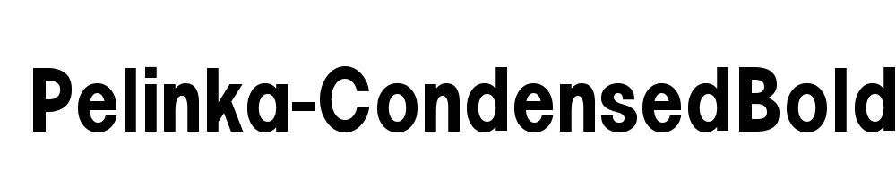 Pelinka-CondensedBold