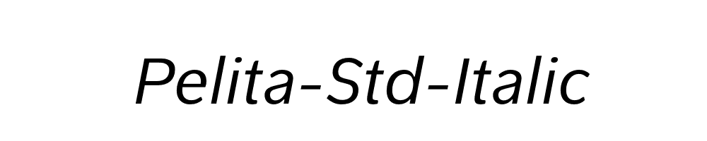 Pelita-Std-Italic