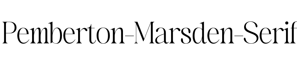 Pemberton-Marsden-Serif