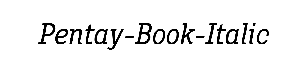 Pentay-Book-Italic