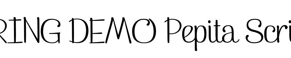  DEMO Pepita Script Regular