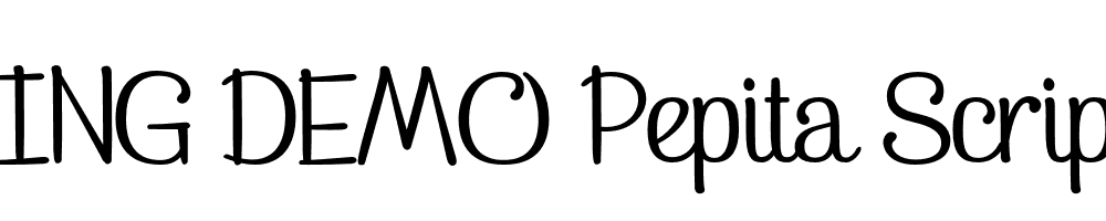  DEMO Pepita Script 2 Regular